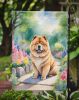 Chow Chow Spring Path Garden Flag Mailbox Flag Decorative Yard Flag Banner Outside Patio Artwork Yard Flower Beds, Garden Size, Multicolor