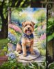 Norfolk Terrier Spring Path Garden Flag Mailbox Flag Decorative Yard Flag Banner Outside Patio Artwork Yard Flower Beds, Garden Size, Multicolor