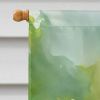 Colorado Rocky Mountain Columbine in Watercolor House Flag Large Porch Sleeve Pole Decorative Outside Yard Banner Artwork Wall Hanging, Polyester