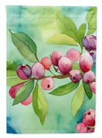 Connecticut Mountain Laurels in Watercolor House Flag Large Porch Sleeve Pole Decorative Outside Yard Banner Artwork Wall Hanging, Polyester (Default: Default)