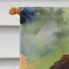 Gorilla House Flag Large Porch Sleeve Pole Decorative Outside Yard Banner Artwork Wall Hanging, Polyester, House Size, Multicolor