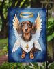 Dachshund My Angel Garden Flag Mailbox Flag Decorative Yard Flag Banner Outside Patio Artwork Yard Flower Beds, Garden Size, Multicolor