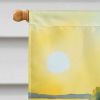 Nebraska Goldenrod in Watercolor House Flag Large Porch Sleeve Pole Decorative Outside Yard Banner Artwork Wall Hanging, Polyester, House Size
