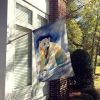 Polar Bear House Flag Large Porch Sleeve Pole Decorative Outside Yard Banner Artwork Wall Hanging, Polyester, House Size, Multicolor