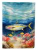 Yellowfin Tuna House Flag Large Porch Sleeve Pole Decorative Outside Yard Banner Artwork Wall Hanging, Polyester, House Size, Multicolor