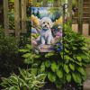 Maltipoo Spring Path Garden Flag Mailbox Flag Decorative Yard Flag Banner Outside Patio Artwork Yard Flower Beds, Garden Size, Multicolor