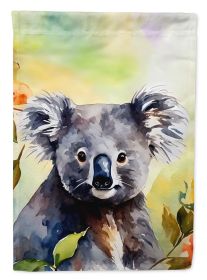 Koala House Flag Large Porch Sleeve Pole Decorative Outside Yard Banner Artwork Wall Hanging, Polyester, House Size, Multicolor (Default: Default)