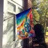Cactus in Color House Flag Large Porch Sleeve Pole Decorative Outside Yard Banner Artwork Wall Hanging, Polyester, House Size, Multicolor