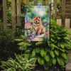Chow Chow Spring Path Garden Flag Mailbox Flag Decorative Yard Flag Banner Outside Patio Artwork Yard Flower Beds, Garden Size, Multicolor