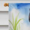 Schnauzer Easter Egg Hunt House Flag Large Porch Sleeve Pole Decorative Outside Yard Banner Artwork Wall Hanging, Polyester, House Size, Multicolor