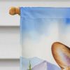 Corgi Cowboy Welcome House Flag Large Porch Sleeve Pole Decorative Outside Yard Banner Artwork Wall Hanging, Polyester, House Size, Multicolor