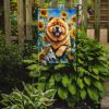 Chow Chow in Sunflowers Garden Flag Mailbox Flag Decorative Yard Flag Banner Outside Patio Artwork Yard Flower Beds, Garden Size, Multicolor