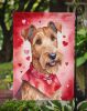 Irish Terrier My Valentine Garden Flag Mailbox Flag Decorative Yard Flag Banner Outside Patio Artwork Yard Flower Beds, Garden Size, Multicolor