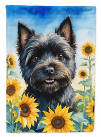 Cairn Terrier in Sunflowers Garden Flag Mailbox Flag Decorative Yard Flag Banner Outside Patio Artwork Yard Flower Beds, Garden Size, Multicolor (Default: Default)