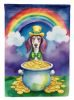 Saluki St Patrick's Day Garden Flag Mailbox Flag Decorative Yard Flag Banner Outside Patio Artwork Yard Flower Beds, Garden Size, Multicolor