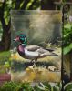 Wood Duck Garden Flag Mailbox Flag Decorative Yard Flag Banner Outside Patio Artwork Yard Flower Beds, Garden Size, Multicolor
