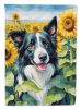 Border Collie in Sunflowers Garden Flag Mailbox Flag Decorative Yard Flag Banner Outside Patio Artwork Yard Flower Beds, Garden Size, Multicolor