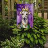 Whippet King of Mardi Gras Garden Flag Mailbox Flag Decorative Yard Flag Banner Outside Patio Artwork Yard Flower Beds, Garden Size, Multicolor