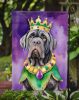 Neapolitan Mastiff King of Mardi Gras Garden Flag Mailbox Flag Decorative Yard Flag Banner Outside Patio Artwork Yard Flower Beds, Garden Size
