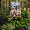 Boxer Cowboy Welcome Garden Flag Mailbox Flag Decorative Yard Flag Banner Outside Patio Artwork Yard Flower Beds, Garden Size, Multicolor