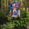 Fox Terrier Patriotic American Garden Flag Mailbox Flag Decorative Yard Flag Banner Outside Patio Artwork Yard Flower Beds, Garden Size, Multicolor