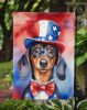 Dachshund Patriotic American Garden Flag Mailbox Flag Decorative Yard Flag Banner Outside Patio Artwork Yard Flower Beds, Garden Size, Multicolor