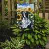 Borzoi in Sunflowers Garden Flag Mailbox Flag Decorative Yard Flag Banner Outside Patio Artwork Yard Flower Beds, Garden Size, Multicolor