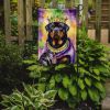 Rottweiler King of Mardi Gras Garden Flag Mailbox Flag Decorative Yard Flag Banner Outside Patio Artwork Yard Flower Beds, Garden Size, Multicolor