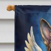 German Shepherd My Angel House Flag Large Porch Sleeve Pole Decorative Outside Yard Banner Artwork Wall Hanging, Polyester, House Size, Multicolor
