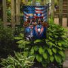 All American Garden Flag Mailbox Flag Decorative Yard Flag Banner Outside Patio Artwork Yard Flower Beds, Garden Size