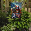 All American Dachshund Garden Flag Mailbox Flag Decorative Yard Flag Banner Outside Patio Artwork Yard Flower Beds, Garden Size, Multicolor