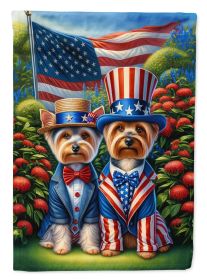 All American Silky Terrier Garden Flag Mailbox Flag Decorative Yard Flag Banner Outside Patio Artwork Yard Flower Beds, Garden Size, Multicolor (Default: Default)