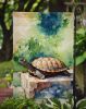 Turtles Tortoises Garden Flag Mailbox Flag Decorative Yard Flag Banner Outside Patio Artwork Yard Flower Beds, Garden Size, Multicolor