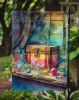 Treasure Chest Garden Flag Mailbox Flag Decorative Yard Flag Banner Outside Patio Artwork Yard Flower Beds, Garden Size, Multicolor