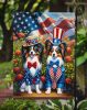 All American Papillon Garden Flag Mailbox Flag Decorative Yard Flag Banner Outside Patio Artwork Yard Flower Beds, Garden Size, Multicolor