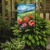 Iowa Wild Prairie Roses in Watercolor Garden Flag Mailbox Flag Decorative Yard Flag Banner Outside Patio Artwork Yard Flower Beds, Garden Size