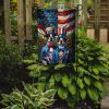 All American Boston Terrier Garden Flag Mailbox Flag Decorative Yard Flag Banner Outside Patio Artwork Yard Flower Beds, Garden Size, Multicolor