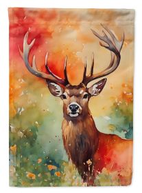 Deer Stag Garden Flag Mailbox Flag Decorative Yard Flag Banner Outside Patio Artwork Yard Flower Beds, Garden Size, Multicolor (Default: Default)