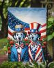 All American Dalmatian Garden Flag Mailbox Flag Decorative Yard Flag Banner Outside Patio Artwork Yard Flower Beds, Garden Size, Multicolor