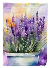 Lavender in Watercolor Garden Flag Mailbox Flag Decorative Yard Flag Banner Outside Patio Artwork Yard Flower Beds, Garden Size, Multicolor (Default: Default)
