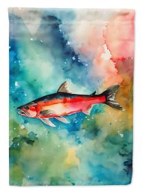 Salmon Garden Flag Mailbox Flag Decorative Yard Flag Banner Outside Patio Artwork Yard Flower Beds, Garden Size, Multicolor (Default: Default)