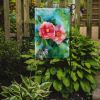Alabama Camellia in Watercolor Garden Flag Mailbox Flag Decorative Yard Flag Banner Outside Patio Artwork Yard Flower Beds, Garden Size, Multicolor