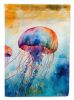 Jellyfish Garden Flag Mailbox Flag Decorative Yard Flag Banner Outside Patio Artwork Yard Flower Beds, Garden Size, Multicolor