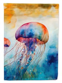 Jellyfish Garden Flag Mailbox Flag Decorative Yard Flag Banner Outside Patio Artwork Yard Flower Beds, Garden Size, Multicolor (Default: Default)