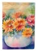 Chrysanthemums in Watercolor Garden Flag Mailbox Flag Decorative Yard Flag Banner Outside Patio Artwork Yard Flower Beds, Garden Size, Multicolor