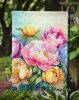 Peonies in Watercolor Garden Flag Mailbox Flag Decorative Yard Flag Banner Outside Patio Artwork Yard Flower Beds, Garden Size, Multicolor