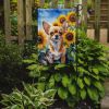 Chihuahua in Sunflowers Garden Flag Mailbox Flag Decorative Yard Flag Banner Outside Patio Artwork Yard Flower Beds, Garden Size, Multicolor