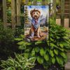 Labradoodle Cowboy Welcome Garden Flag Mailbox Flag Decorative Yard Flag Banner Outside Patio Artwork Yard Flower Beds, Garden Size, Multicolor