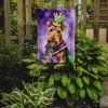Welsh Terrier King of Mardi Gras Garden Flag Mailbox Flag Decorative Yard Flag Banner Outside Patio Artwork Yard Flower Beds, Garden Size, Multicolor