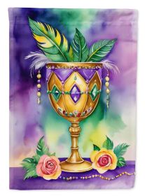 Goblet Mardi Gras Garden Flag Mailbox Flag Decorative Yard Flag Banner Outside Patio Artwork Yard Flower Beds, Garden Size, Multicolor (Default: Default)